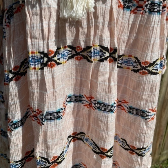 HAYDEN Pink Bohemian Tribal Shift Dress Small - Picture 7 of 14